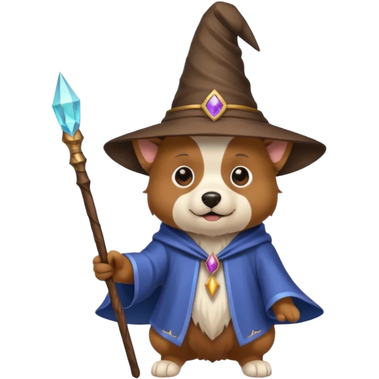 Dog wizard emoji