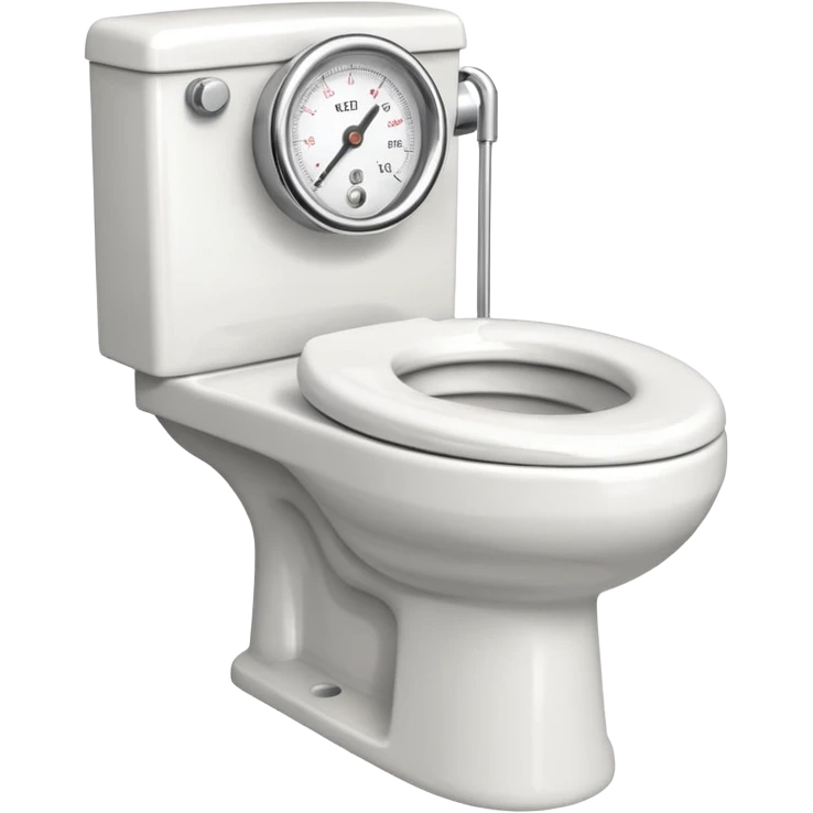 toilet with big pressure gauge emoji