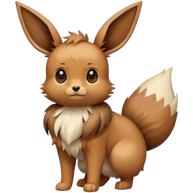 Eevee, full body, high quality emoji