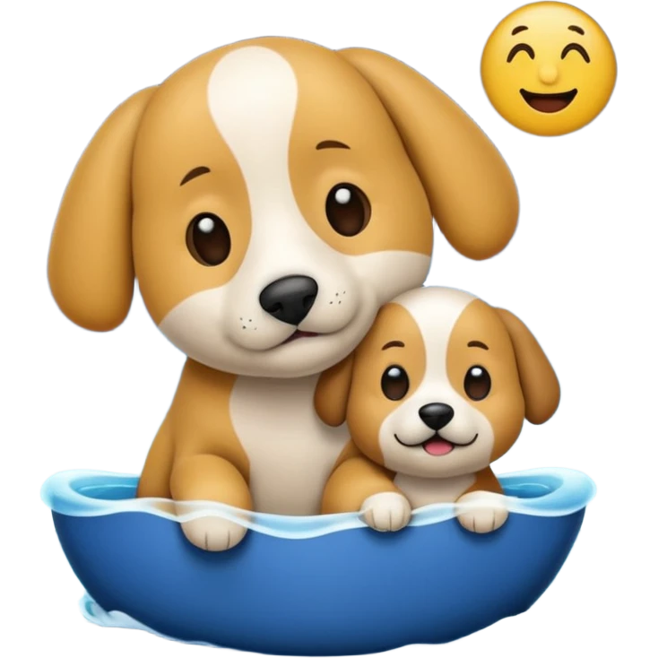 crea un emoji de buenas noches. Pon un texto : Buenas noches Javier y Tobi. Javier es una imagen de profesor y Tobi q sea imagen de un perro emoji