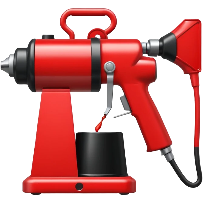 spraying paint machine emoji