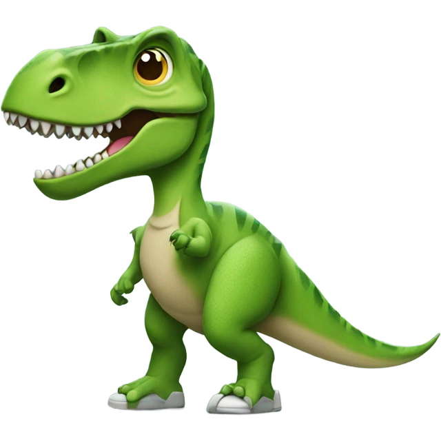 Dinosaur wearing Nike shoes  emoji