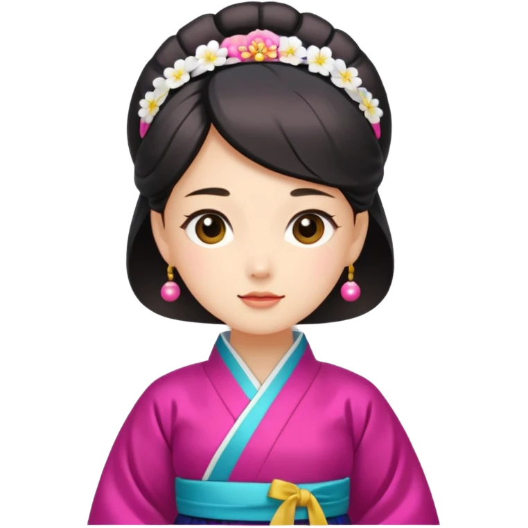 woman in hanbok emoji