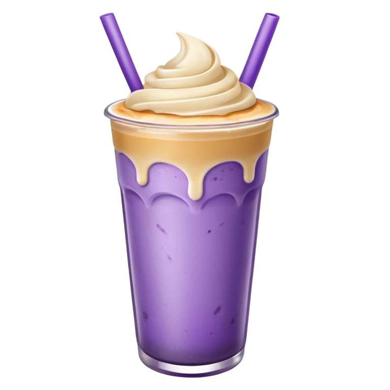 Ube Brûlée Iced Latte emoji