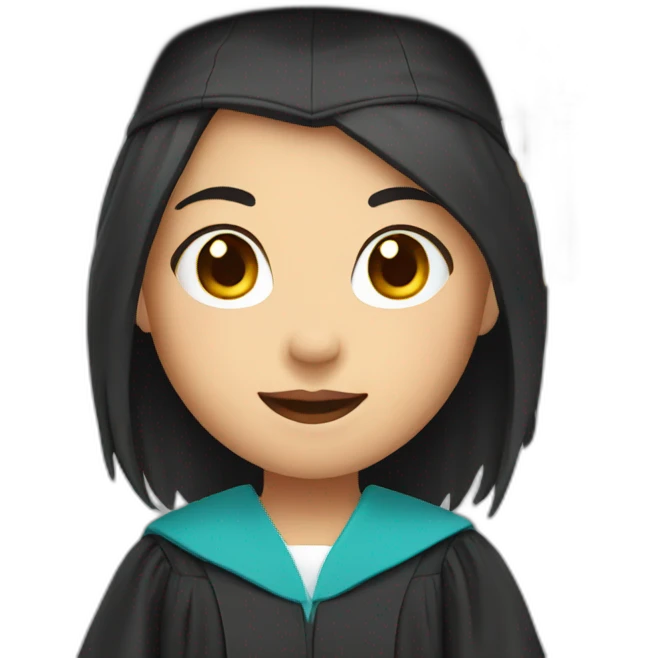 ASIAN GIRL graduate emoji
