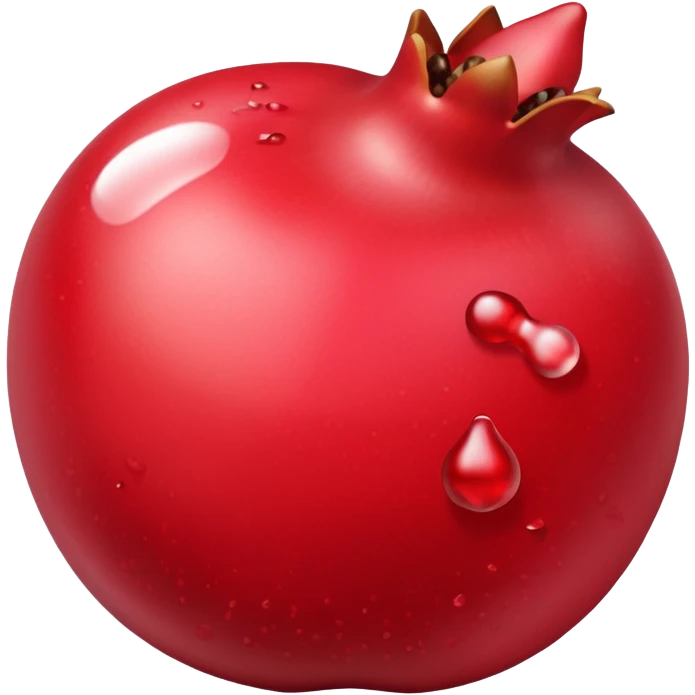 Lipbalm with pomeganade seeds emoji