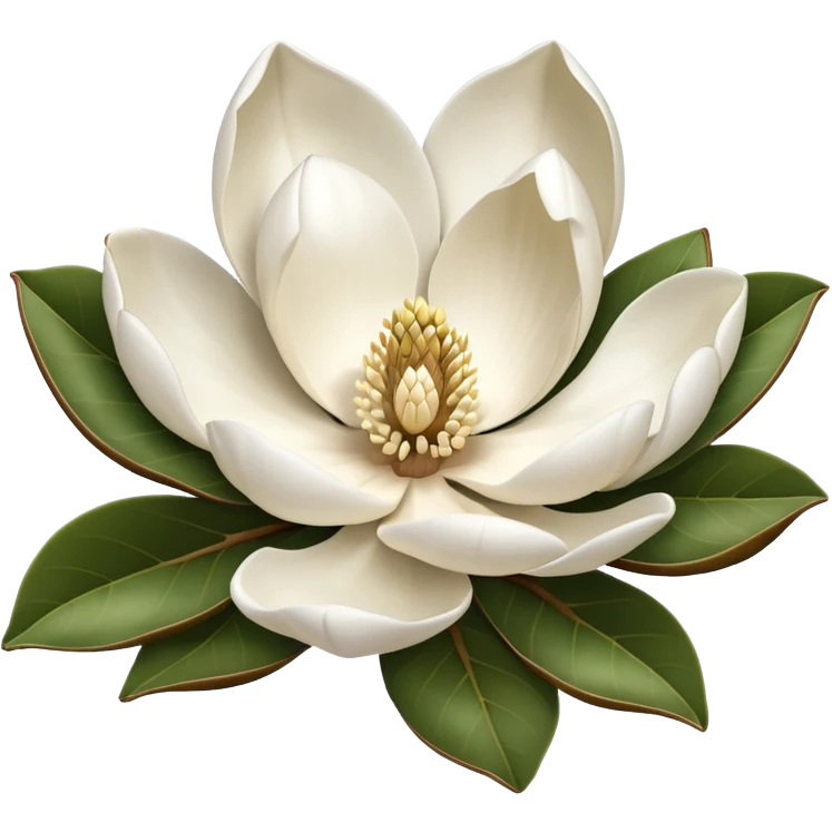 a magnolia bloom emoji