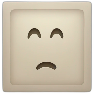 Square  with a circle  inside minimal emoji