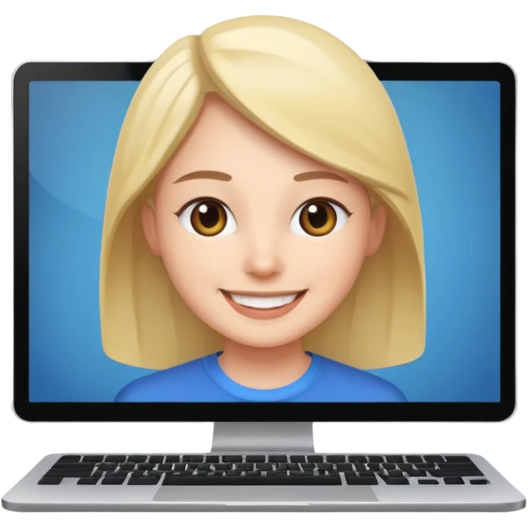 videollamada computadora emoji