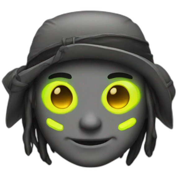 Neon pirate  emoji