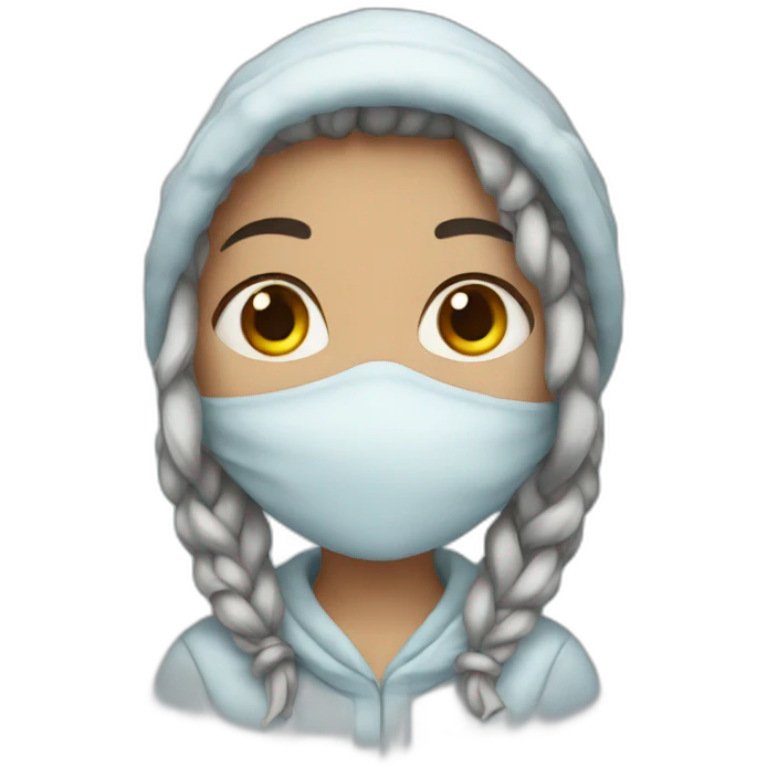 Cold-girl emoji