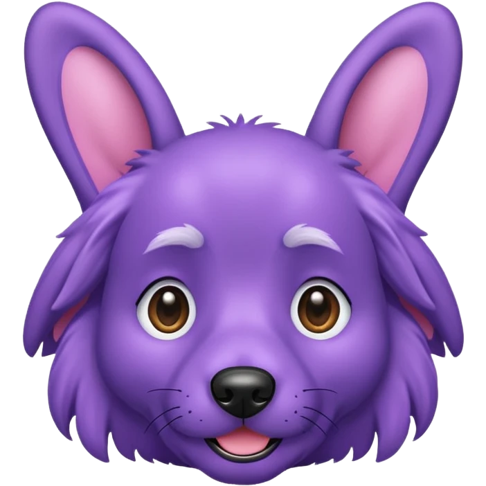 Purple dog emoji