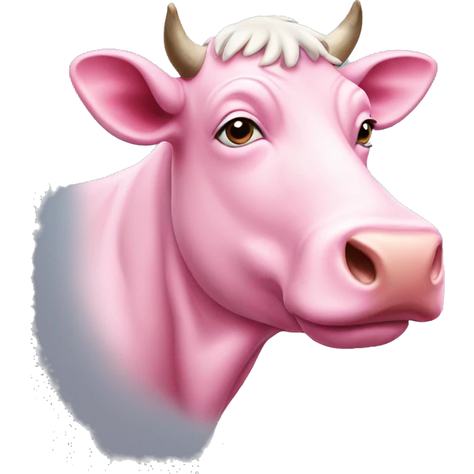 pink cow emoji