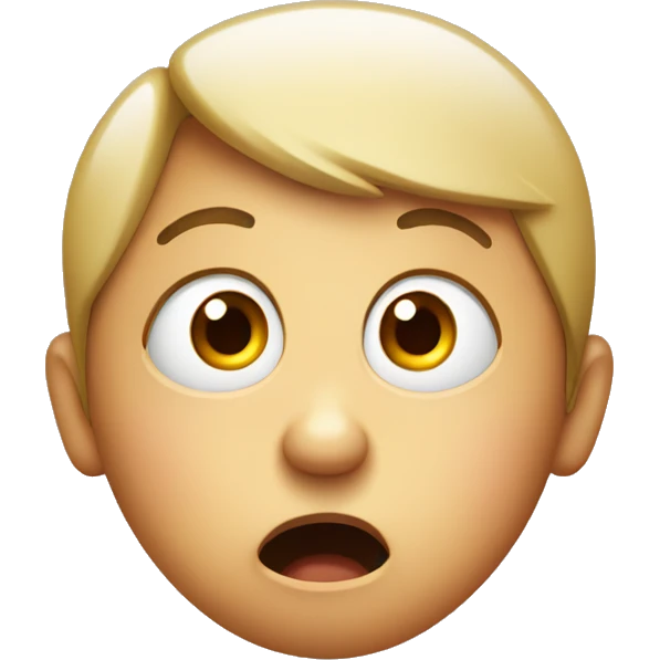wide eyed shocked face emoji