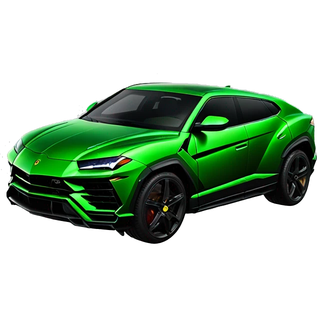 Green Lamborghini Urus emoji