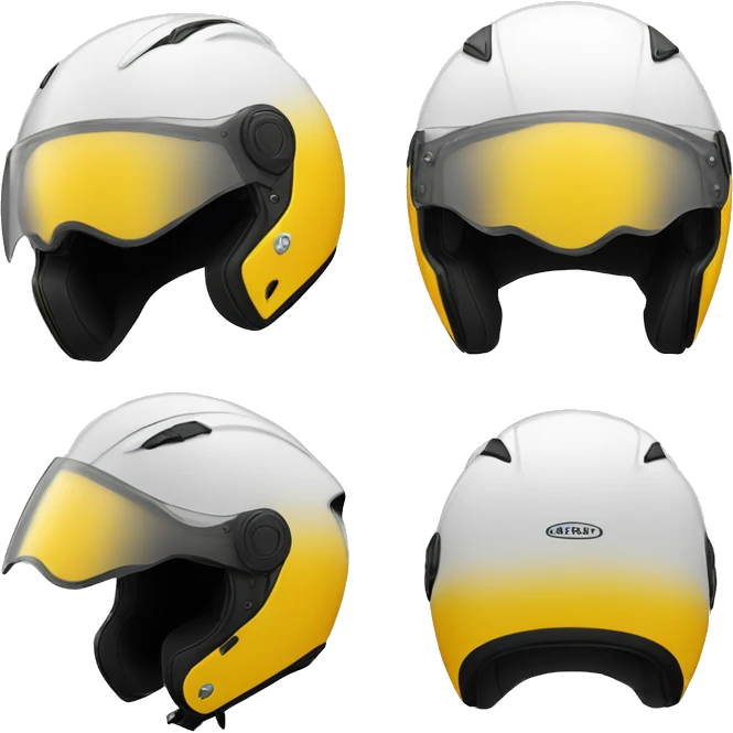 casque moto avec aille d'ange emoji