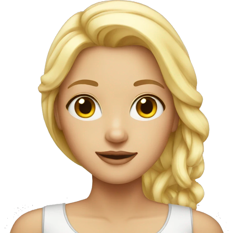 Blonde girl emoji