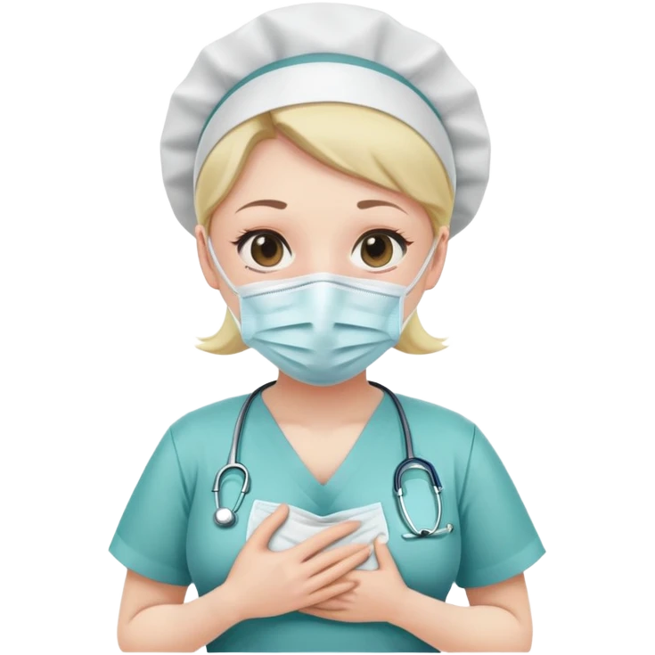 a nurse in distress emoji
