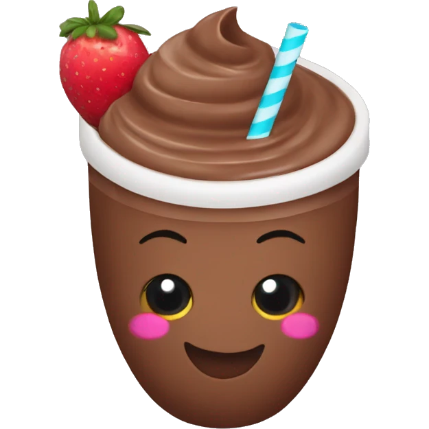 chocolat smoothie emoji