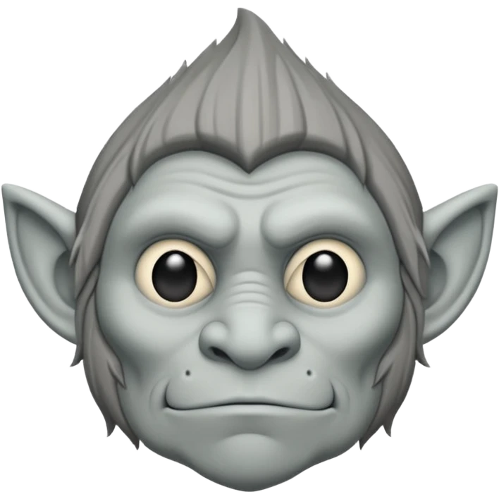 Blank faced troll emoji