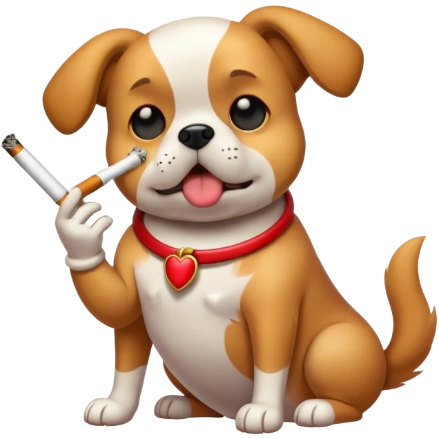 Chien qui fume emoji