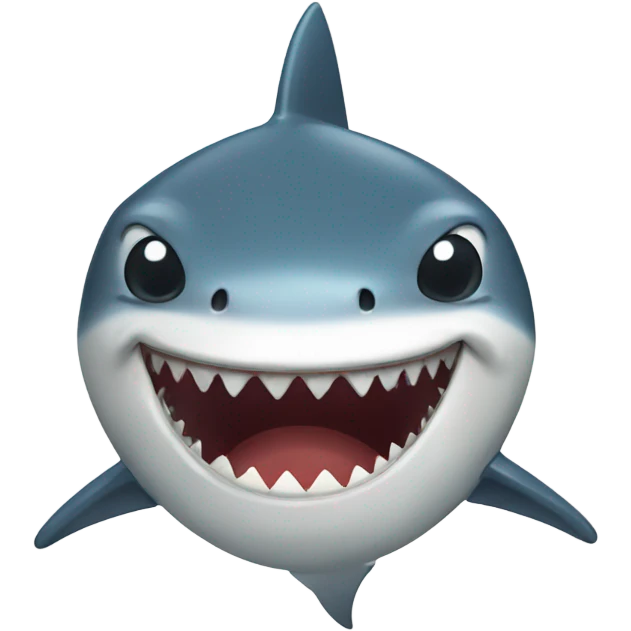 Shark crying emoji