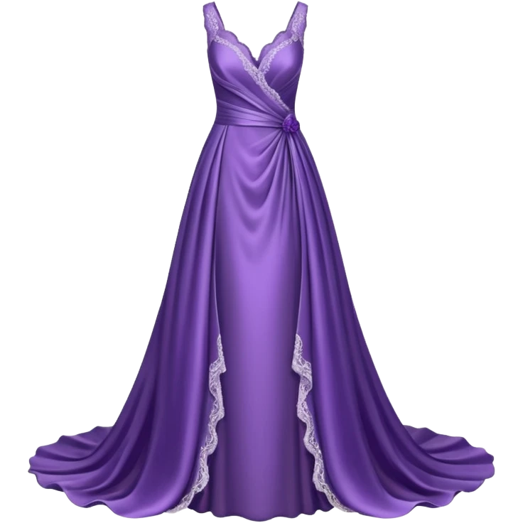 purple wedding dress emoji