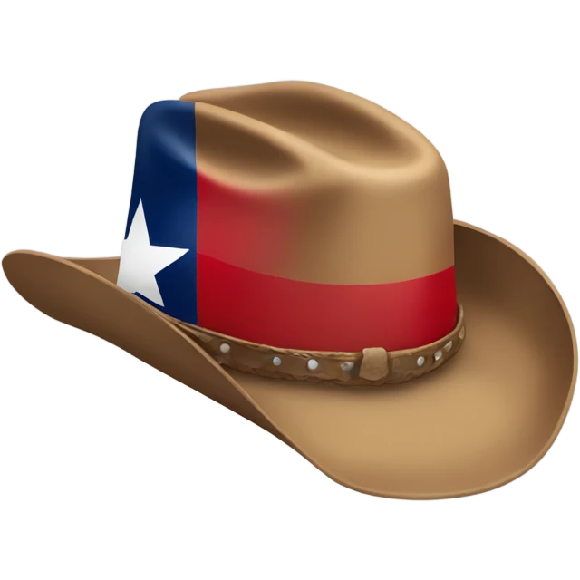 Texas flag with cowboy hat emoji