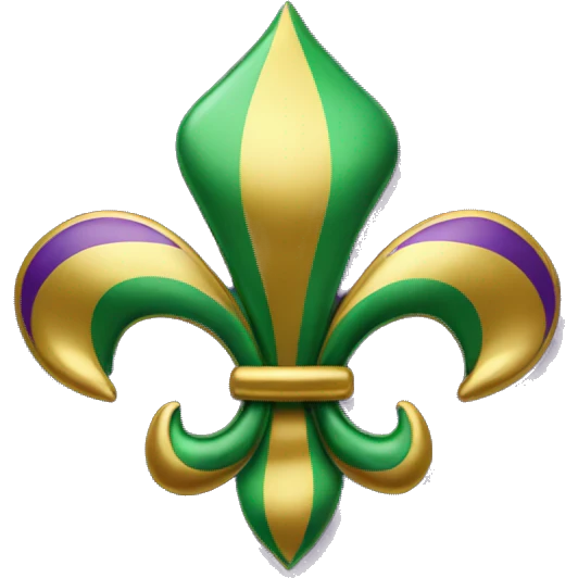 Mardi Gras fleur De lis  emoji
