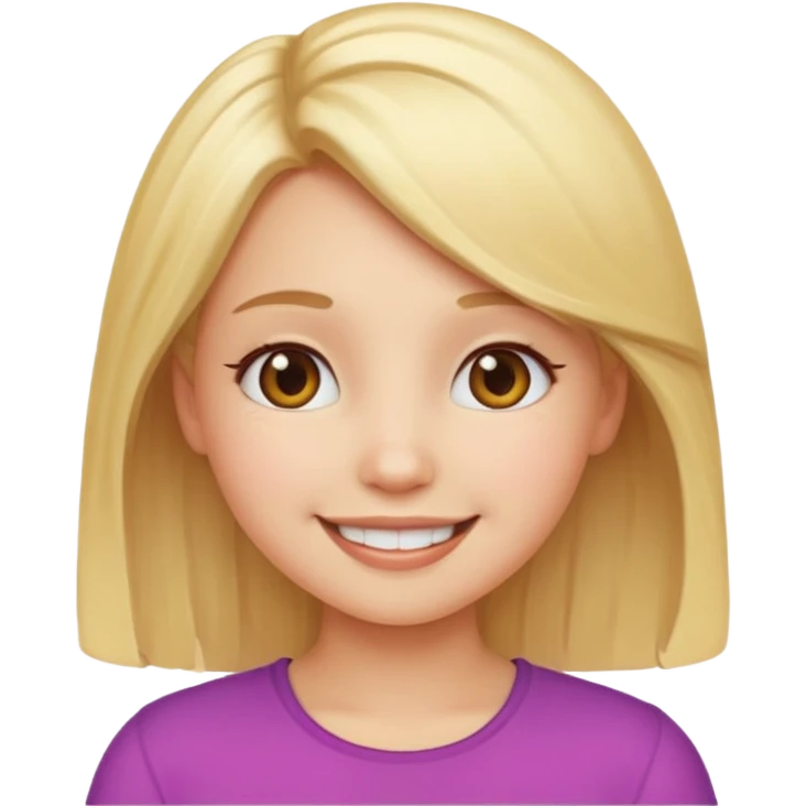 A baddie girl giving cute vibes but don't make it look like more of a human emoji more of a emoji a regular emoji emoji