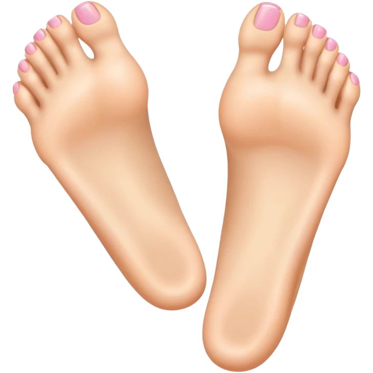 female foot with toes wide spread emoji