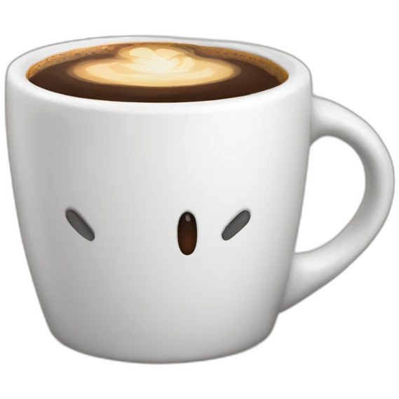 Taza de café humeando emoji