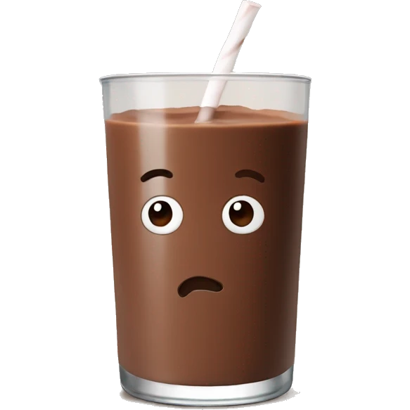 Chocolate milk emoji