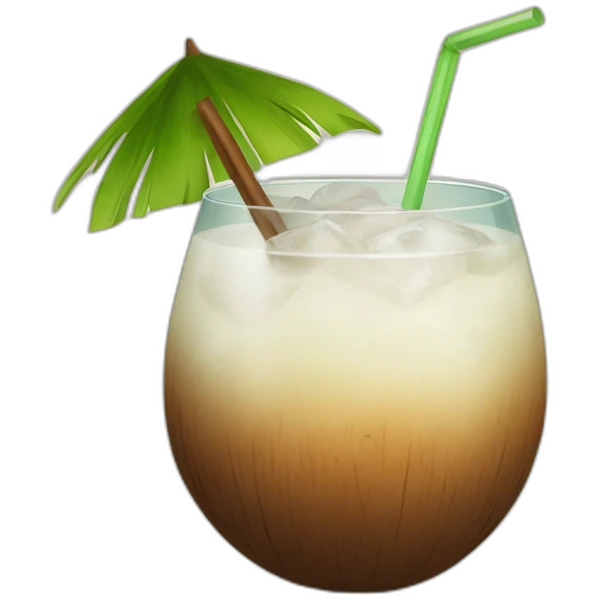 Coconut cocktail emoji