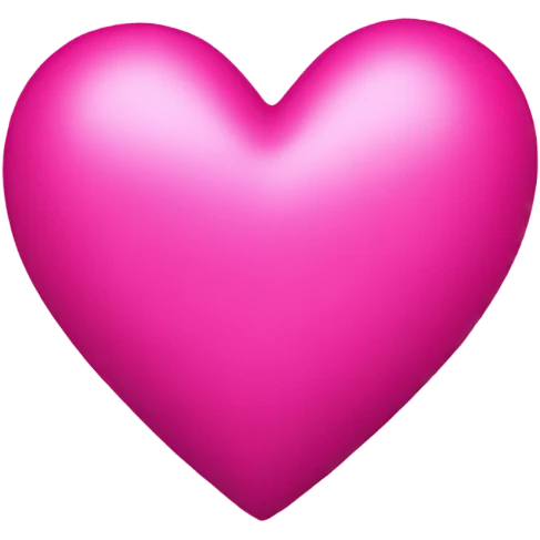 Intense pink heart emoji