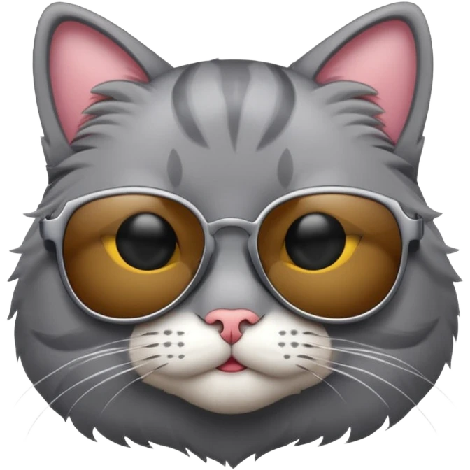 Cat wearing sunglasses emoji