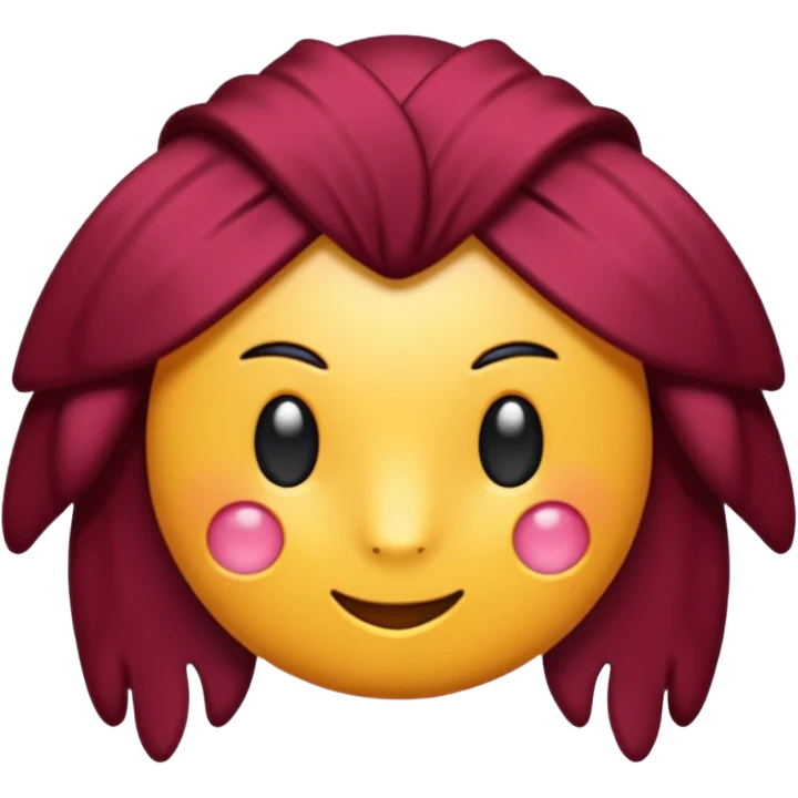 lazo de color burdeos emoji