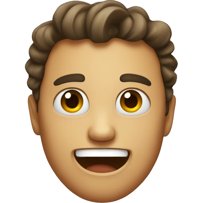 Cringy face emoji