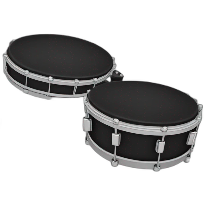 playing tambourine with one hand emoji