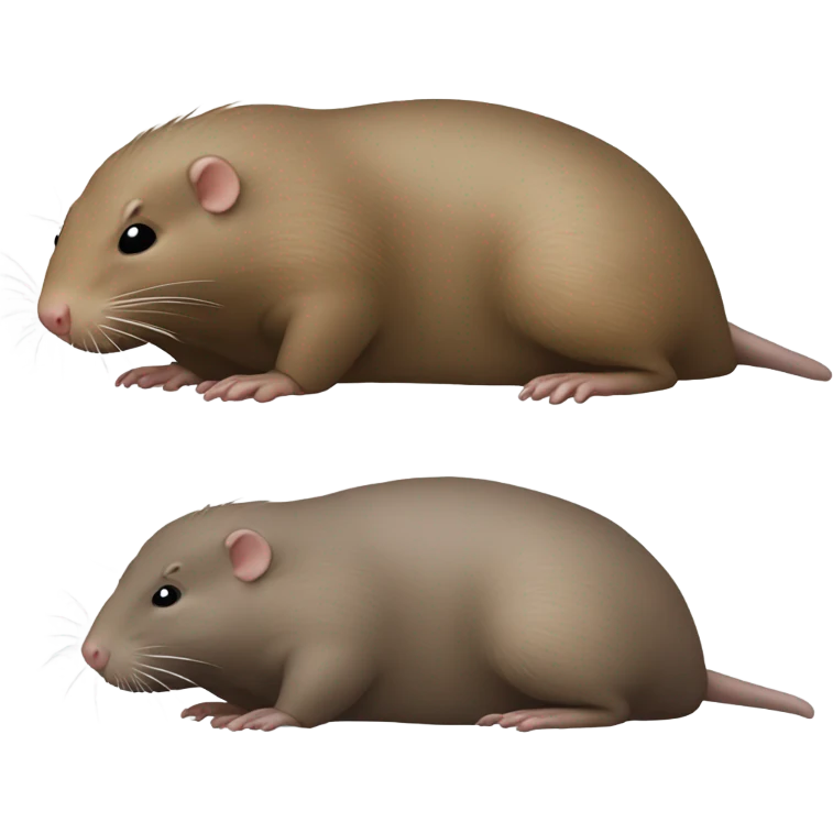 african mole rat bowing emoji