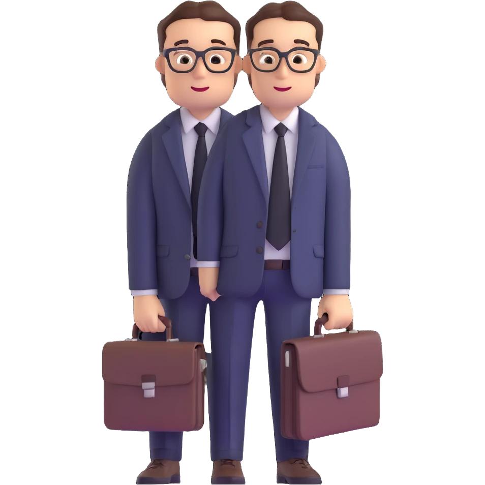 Dad with a tie and briefcase emoji