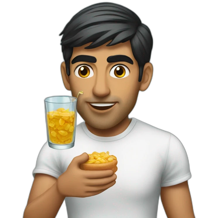 rishi sunak eating glass emoji