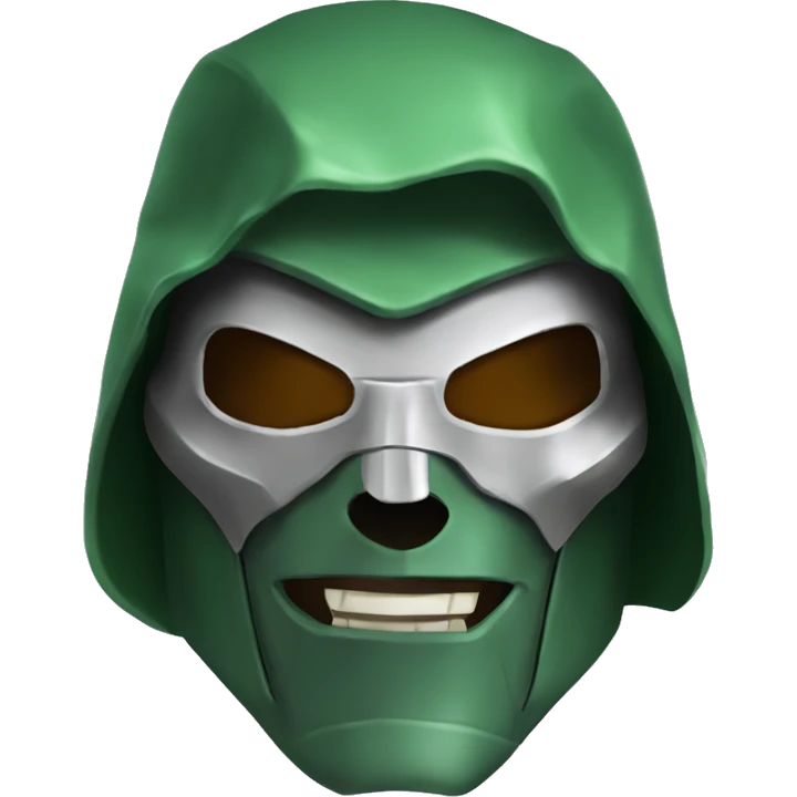 Viktor von doom mask realistic looking emoji