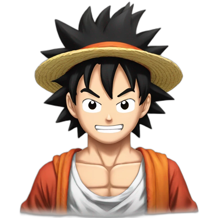 Luffy sur goku emoji