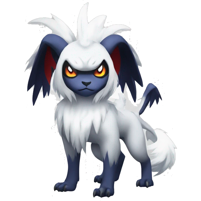Edgy Cool Absol-Pokémon Full Body emoji