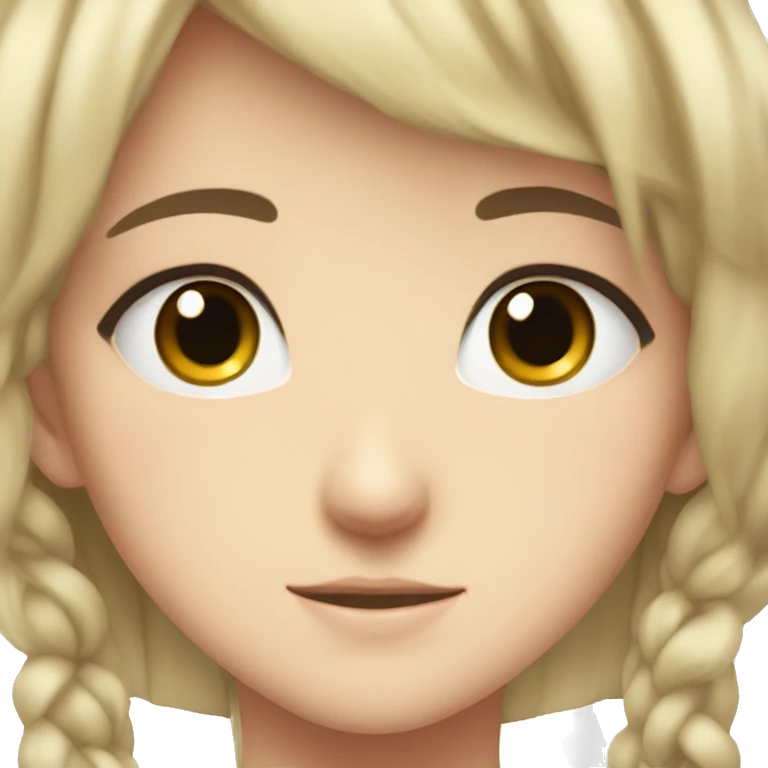 Anime girl with cute eyes  emoji