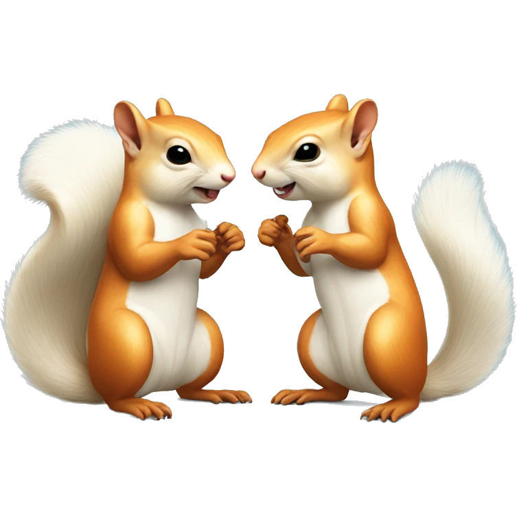 albino squirrels asking each other questions emoji