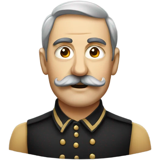 German artsit with a moustache  emoji