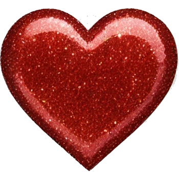 Red glitter heart emoji