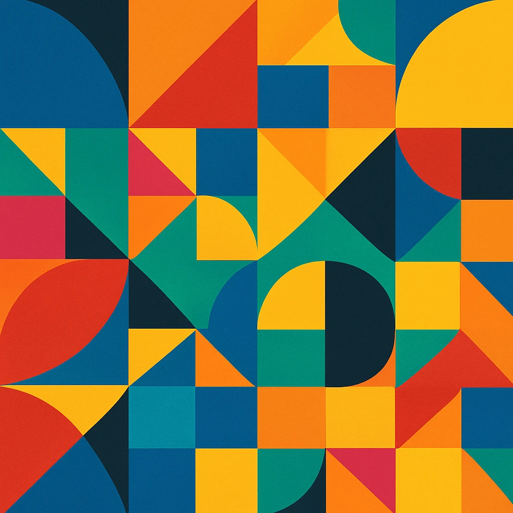 colorful abstract geometric pattern emoji